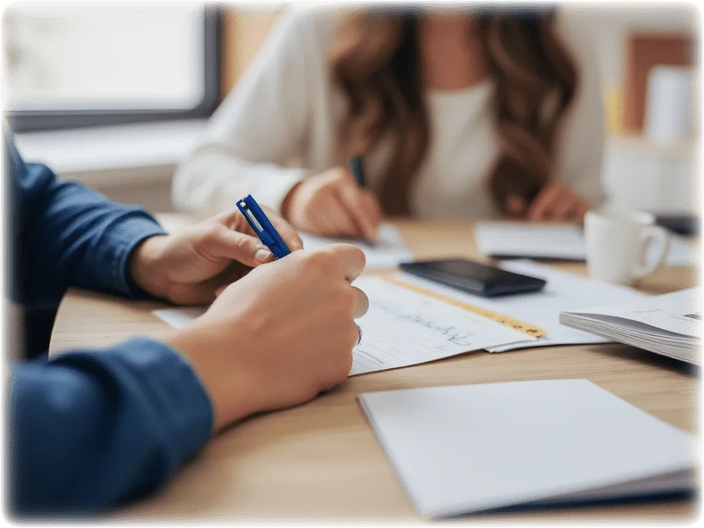 Employee signing up for Quicksilver benefits